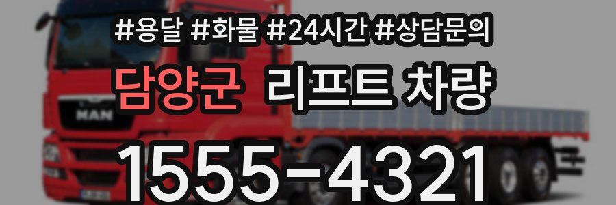 담양군 리프트 차량