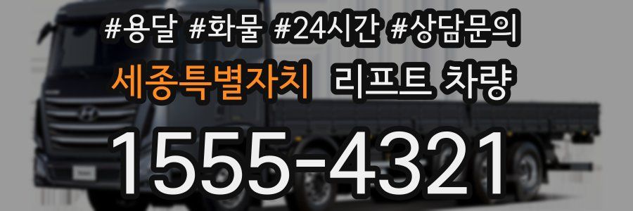 세종특별자치 리프트 차량