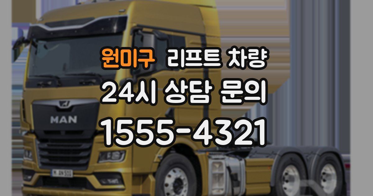 원미구 리프트 차량
