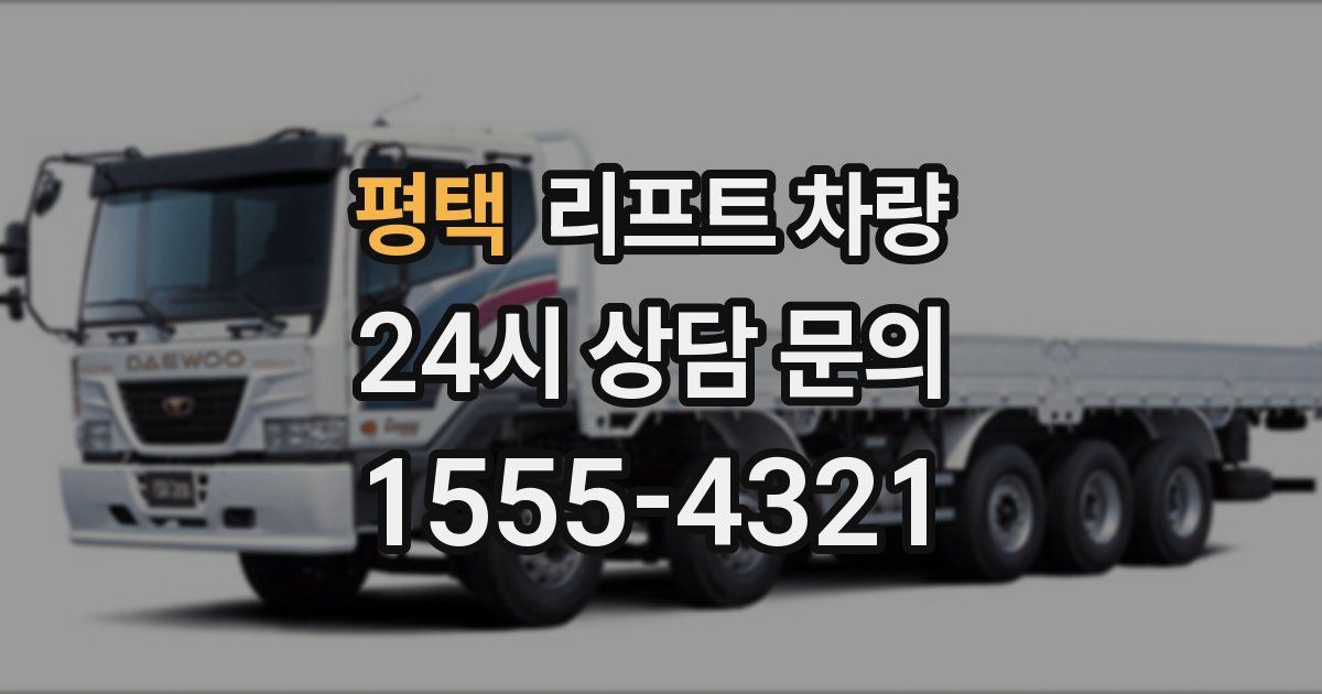 평택 리프트 차량