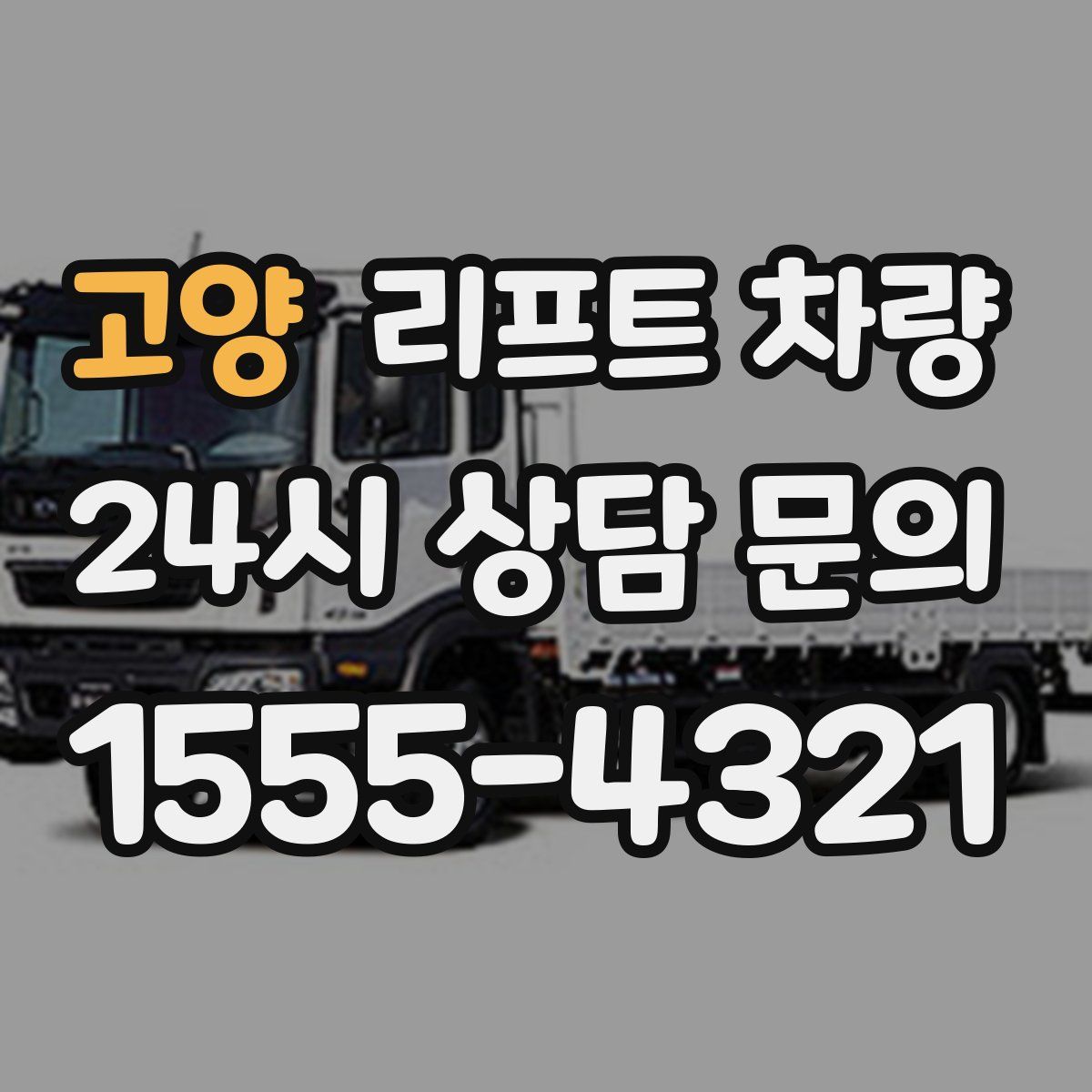 고양 리프트 차량