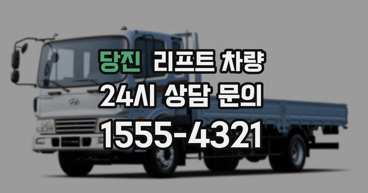 당진 리프트 차량