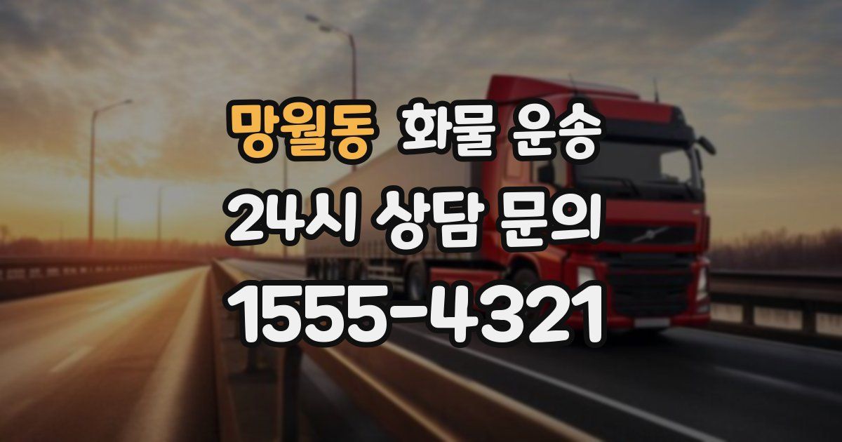 망월동 화물 운송