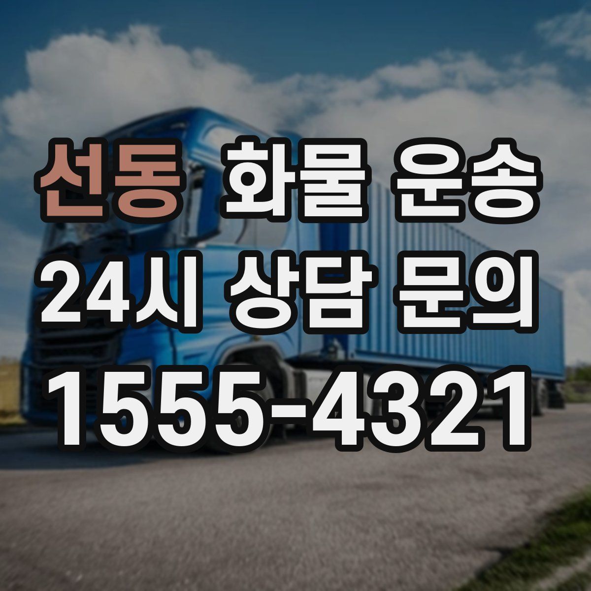 선동 화물 운송