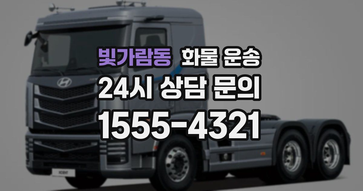 빛가람동 화물 운송