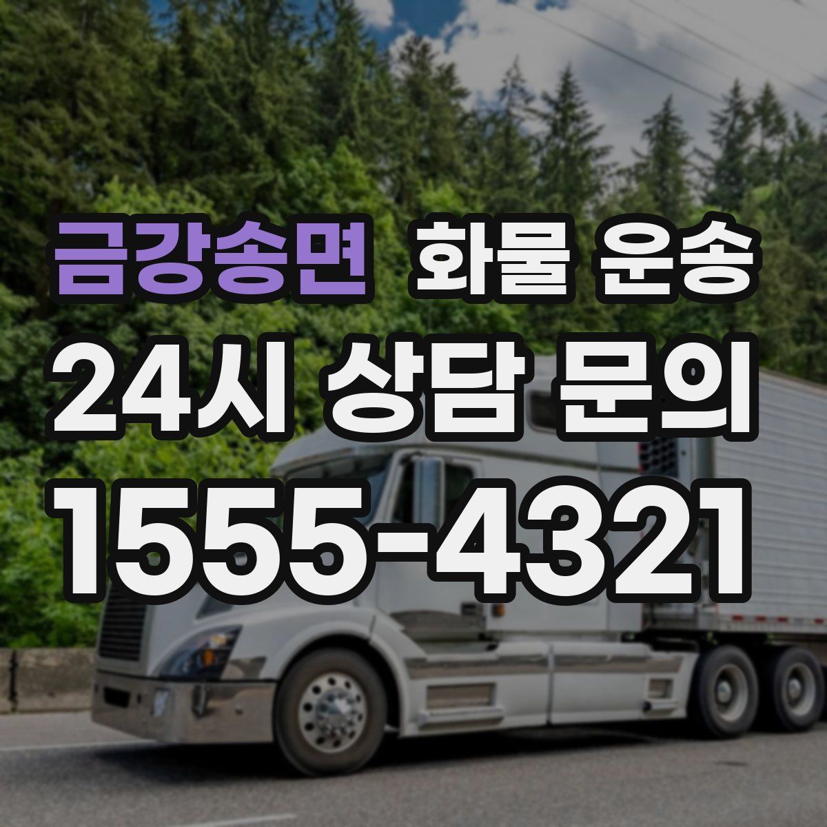 금강송면 화물 운송