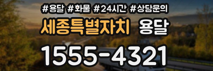 세종특별자치 용달