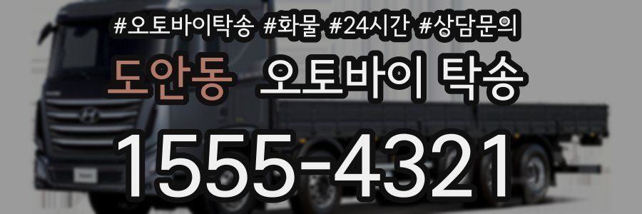 도안동 오토바이 탁송