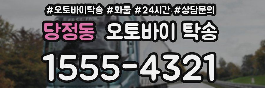 당정동 오토바이 탁송