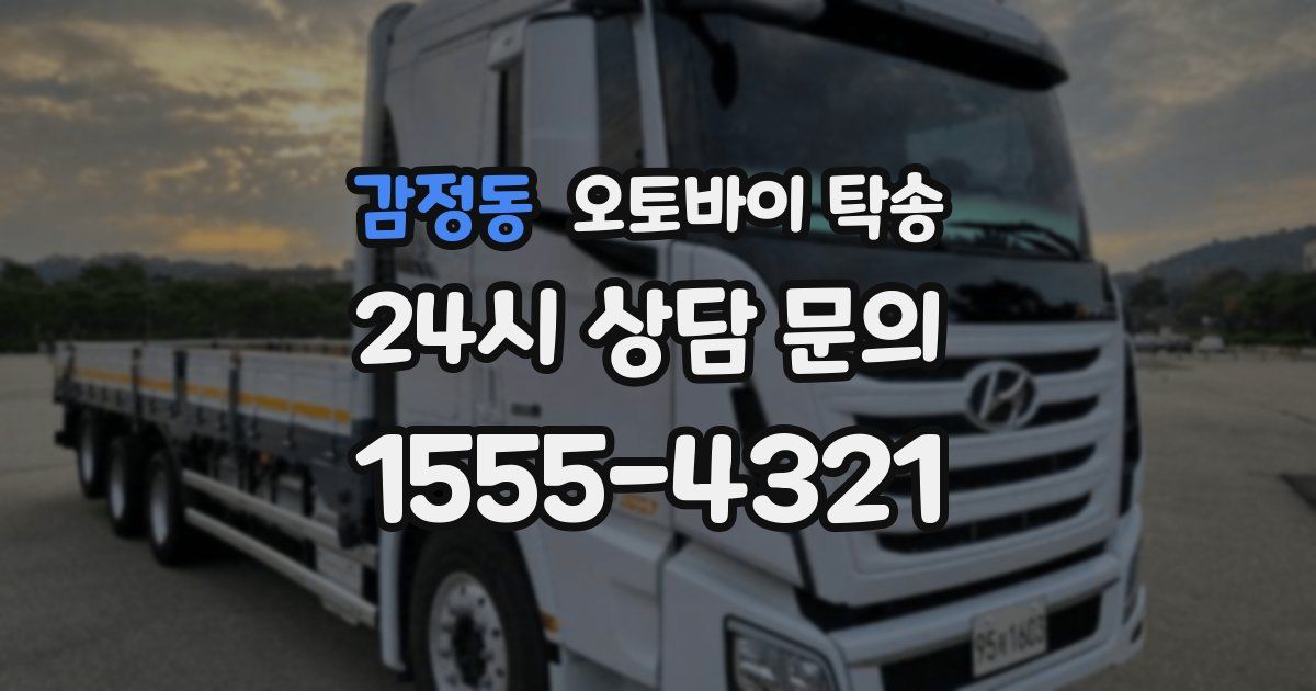 감정동 오토바이 탁송