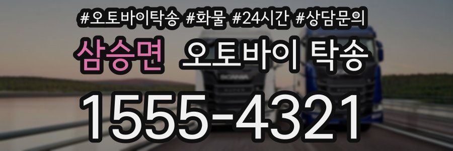 삼승면 오토바이 탁송