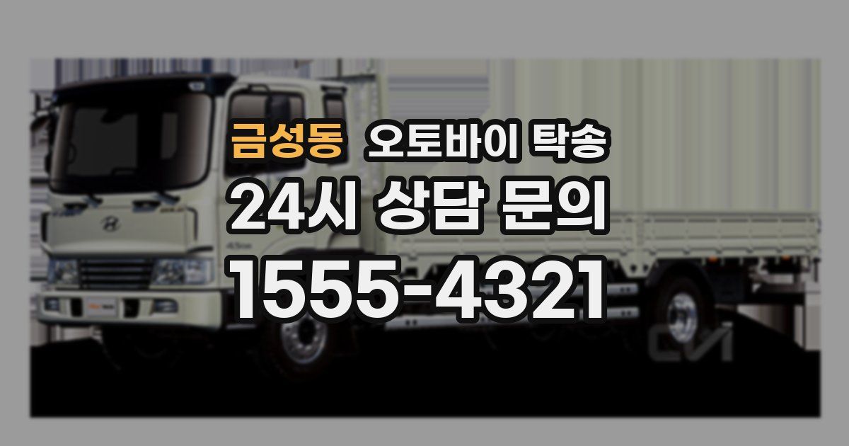 금성동 오토바이 탁송