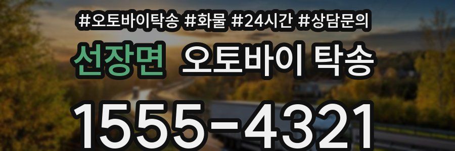 선장면 오토바이 탁송