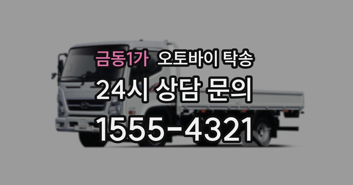 금동1가 오토바이 탁송