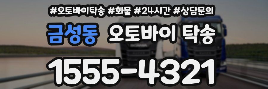 금성동 오토바이 탁송