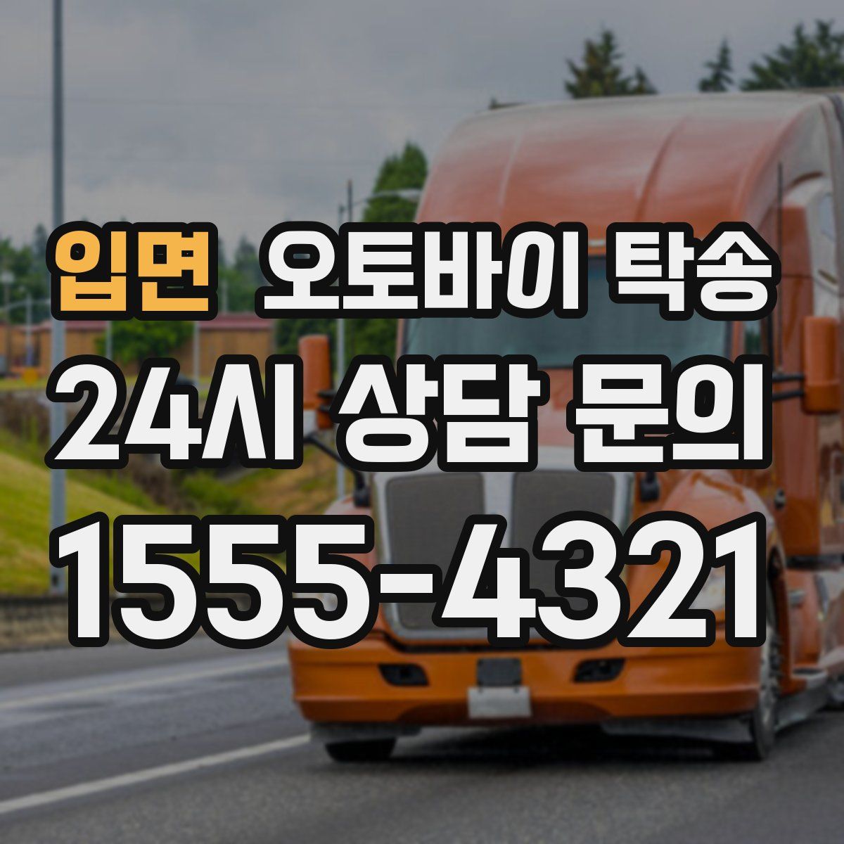 입면 오토바이 탁송