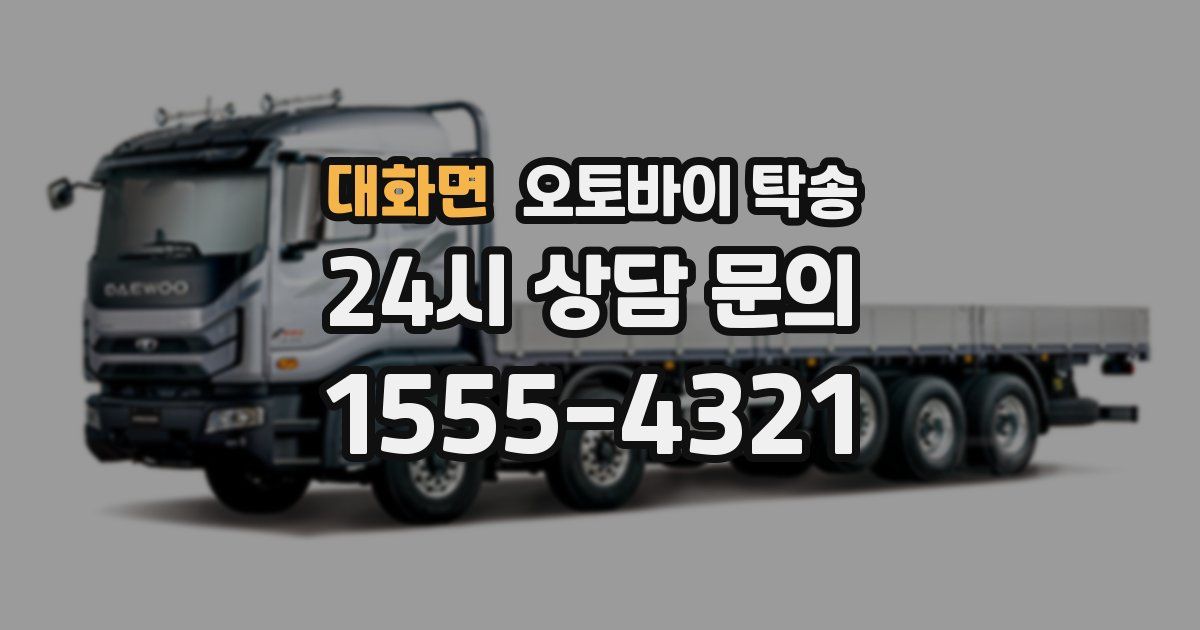 대화면 오토바이 탁송