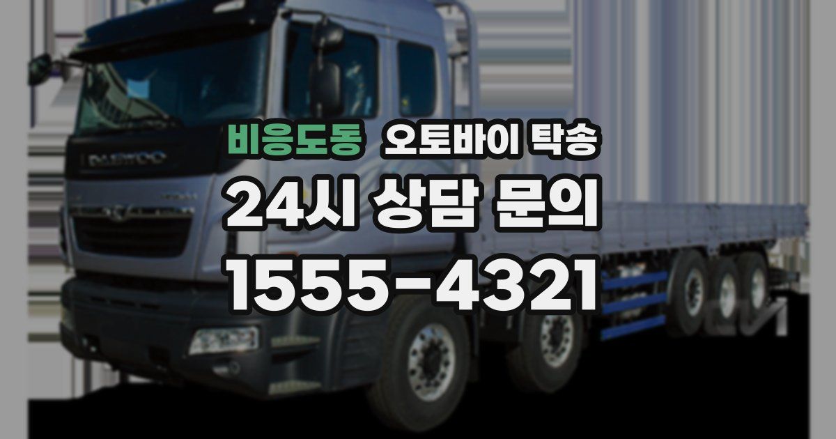 비응도동 오토바이 탁송