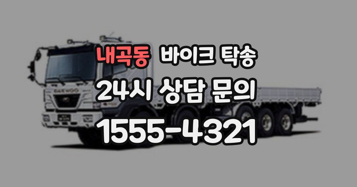 내곡동 바이크 탁송