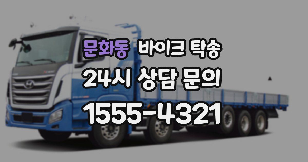 문화동 바이크 탁송