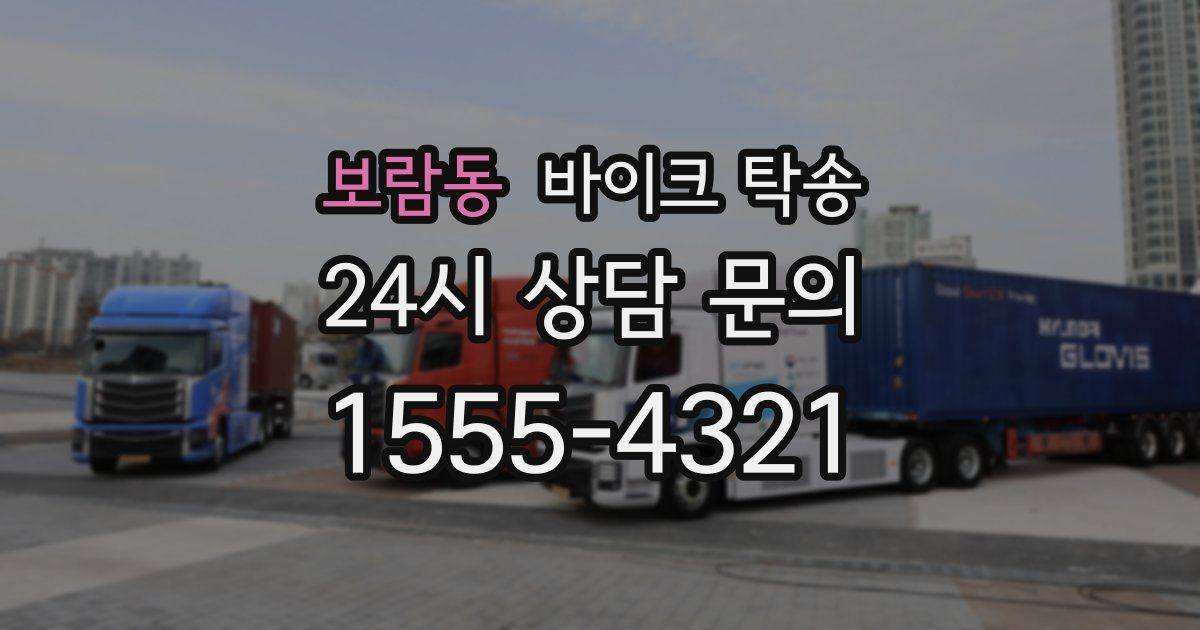 보람동 바이크 탁송