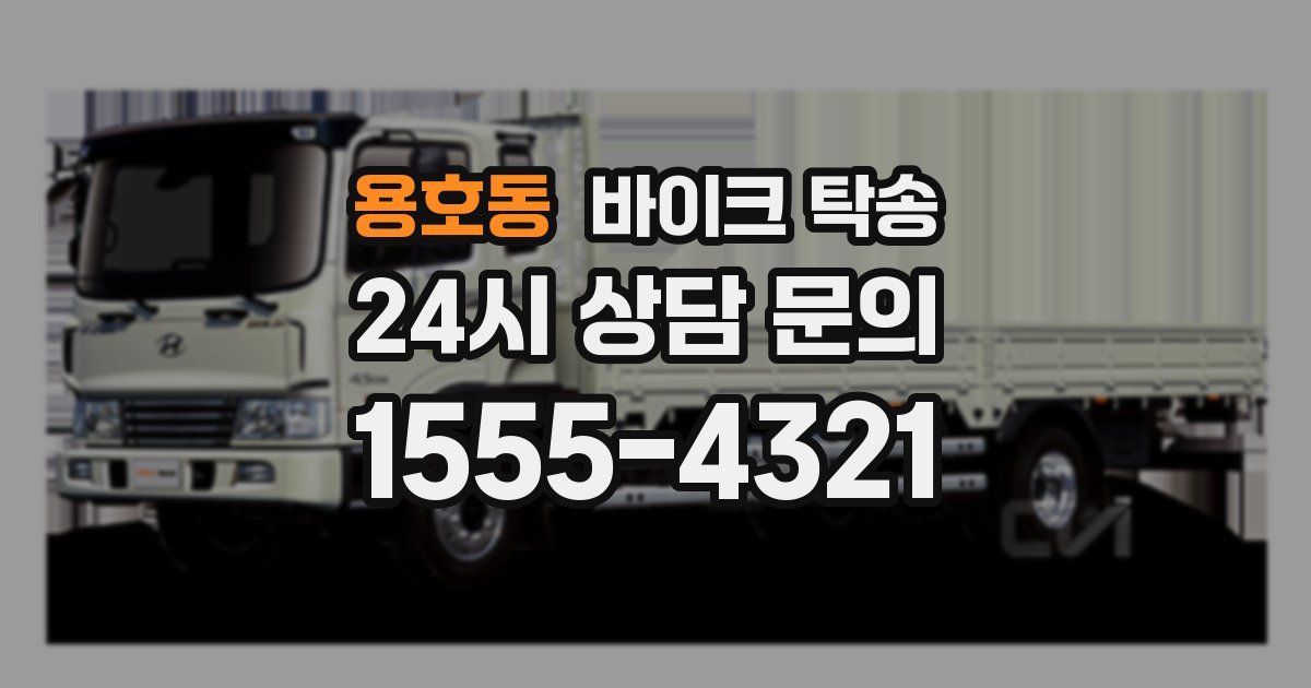 용호동 바이크 탁송