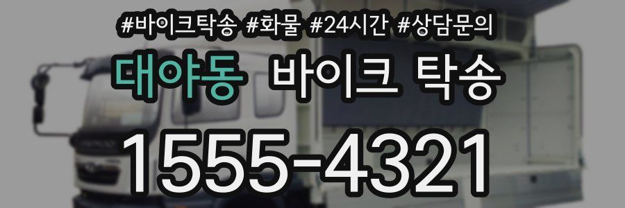 대야동 바이크 탁송