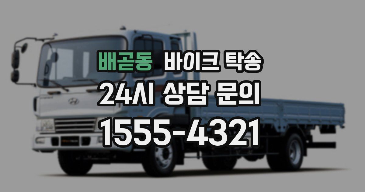 배곧동 바이크 탁송