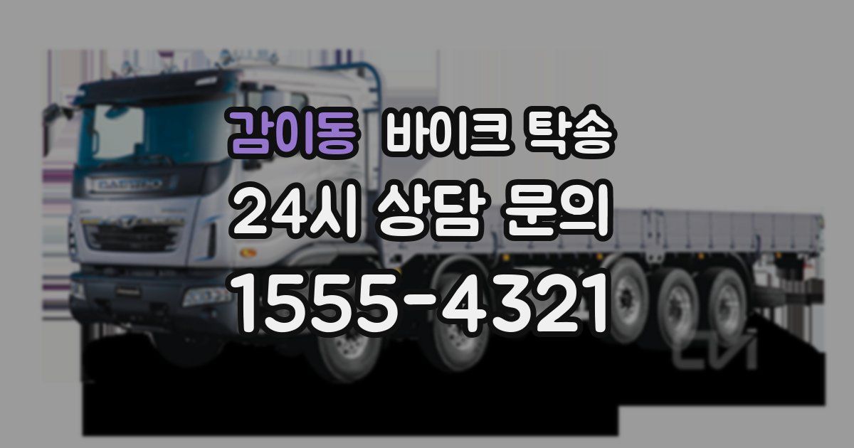 감이동 바이크 탁송