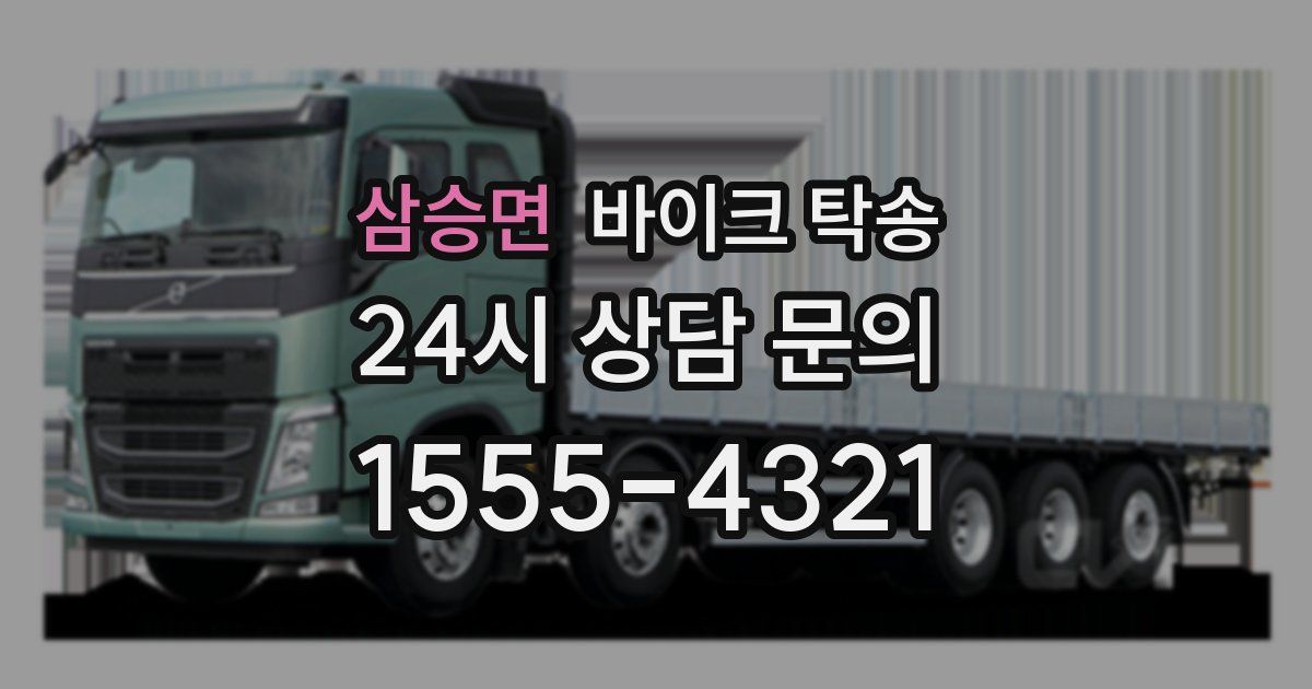 삼승면 바이크 탁송