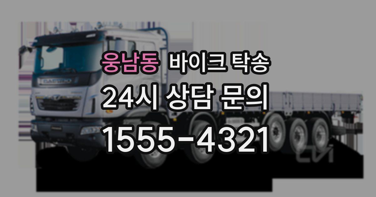 웅남동 바이크 탁송