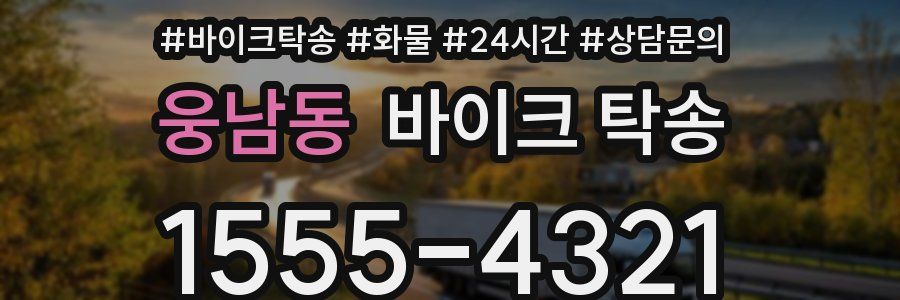 웅남동 바이크 탁송