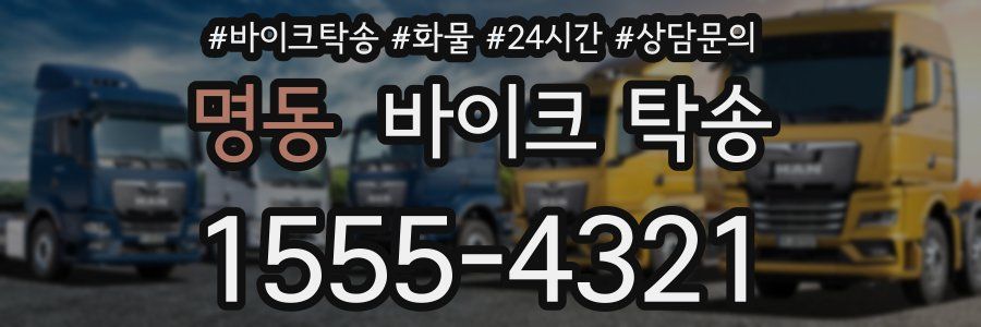 명동 바이크 탁송