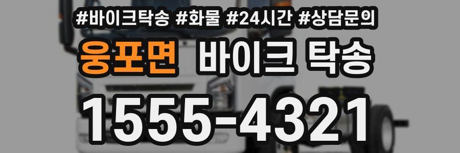 웅포면 바이크 탁송