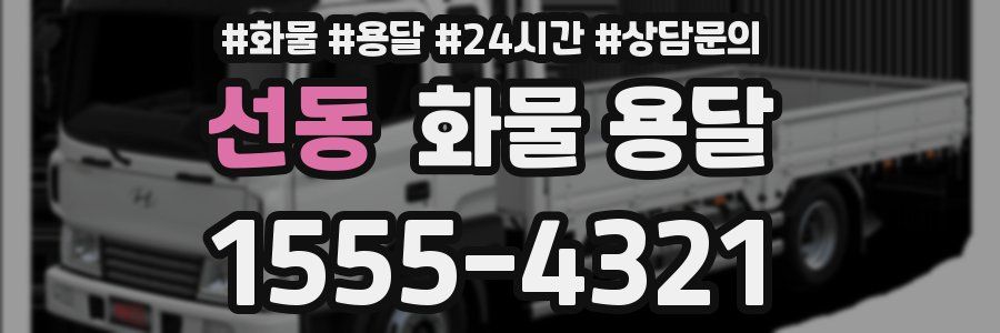 선동 화물 용달
