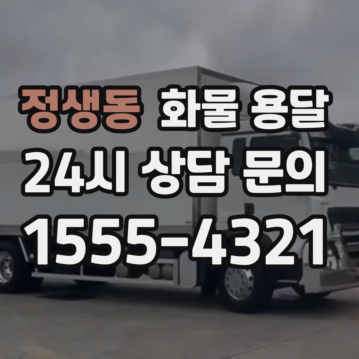 정생동 화물 용달