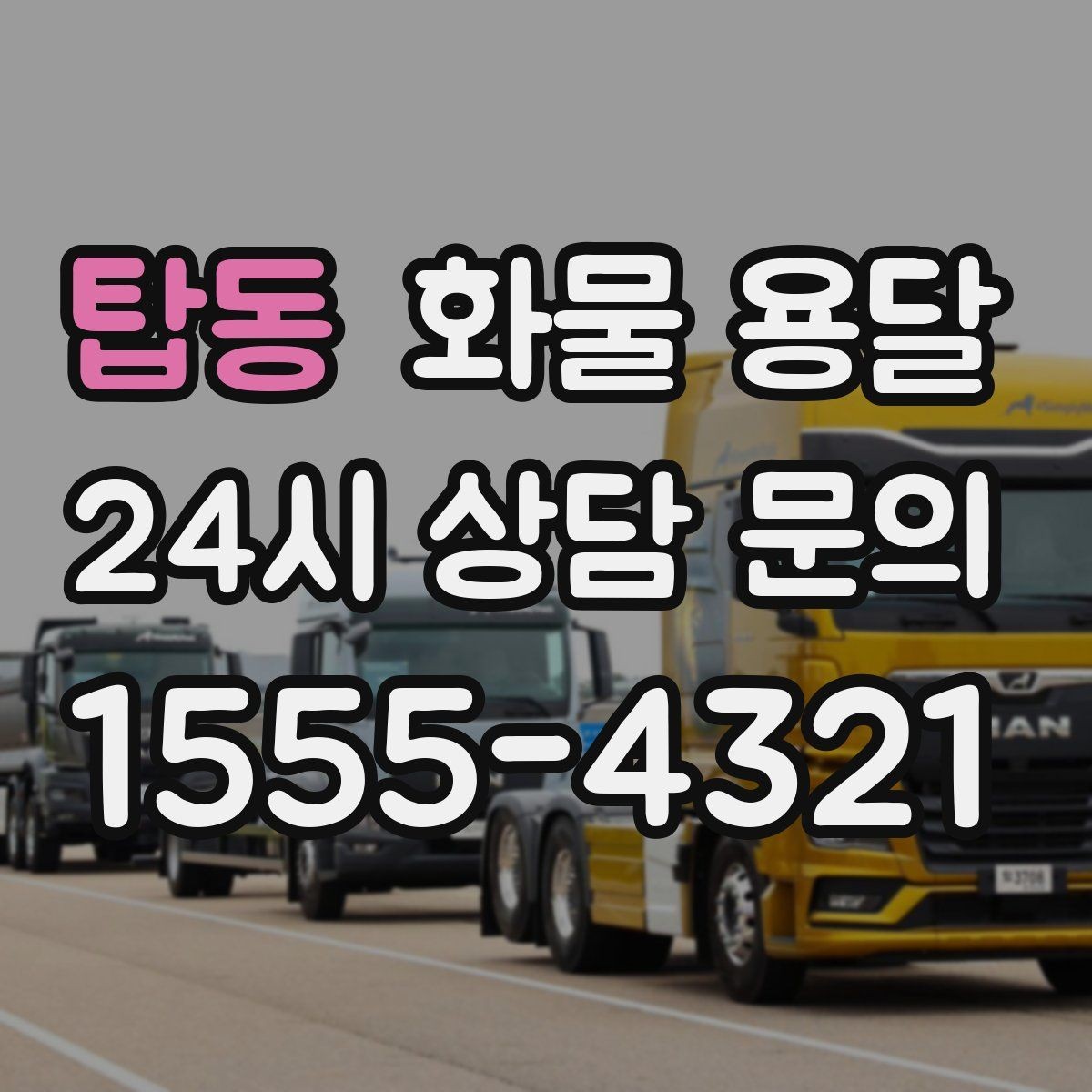 탑동 화물 용달 거리 중량 상하차 조건으로 견적 잡기