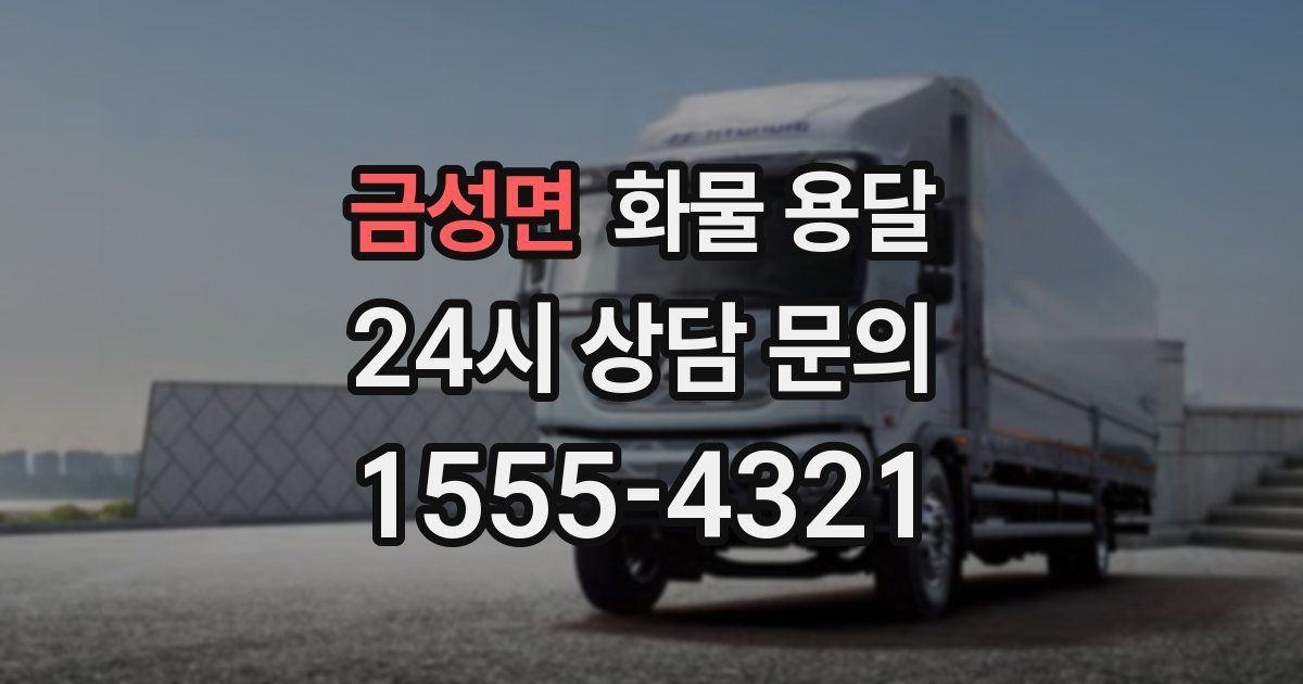 금성면 화물 용달