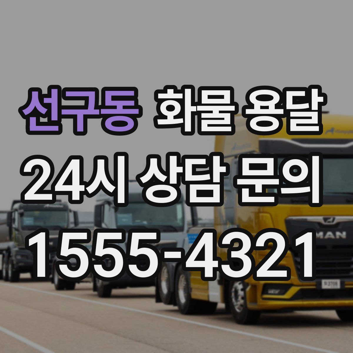 선구동 화물 용달