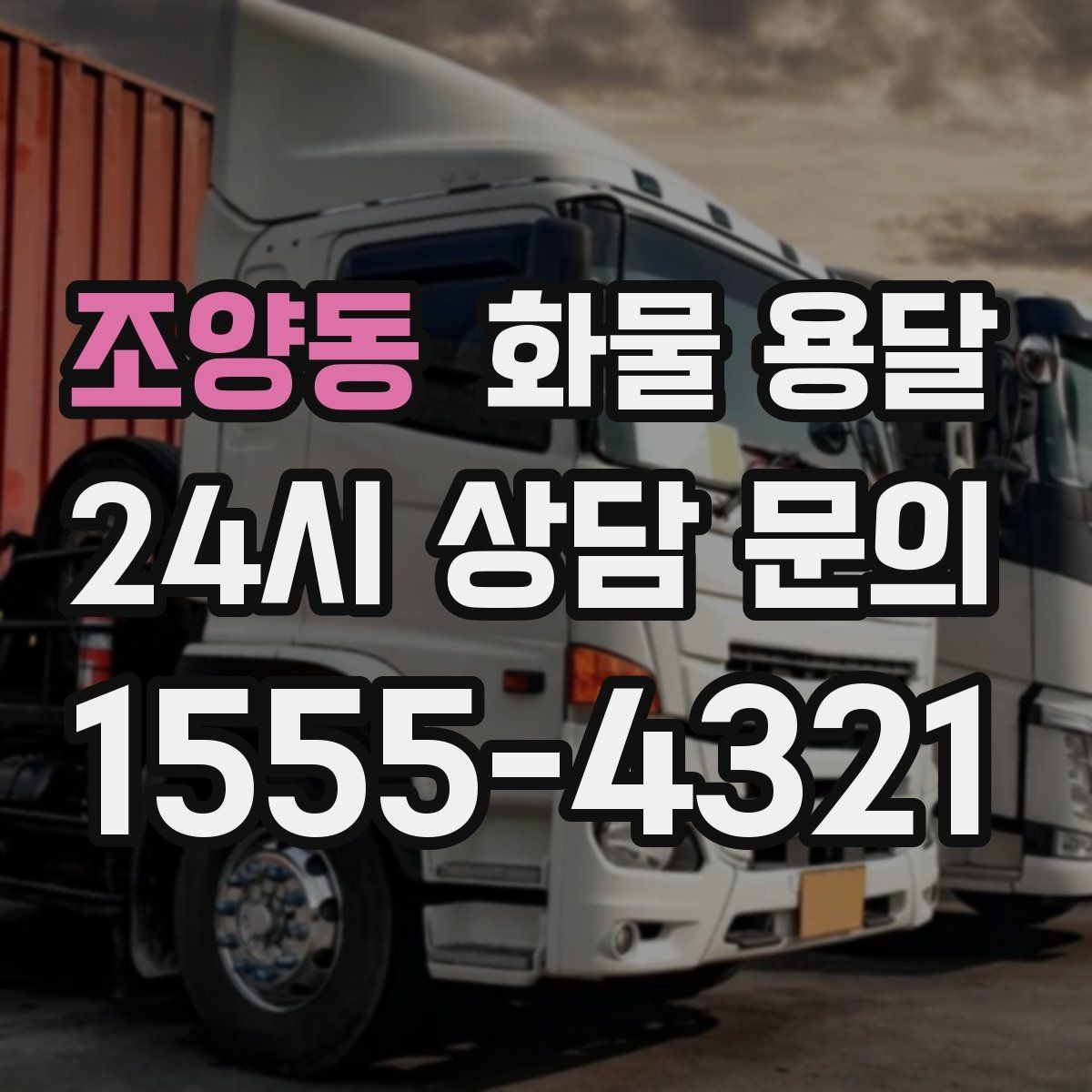 조양동 화물 용달 1톤 2.5톤 5톤 선택 기준 쉽게 정리