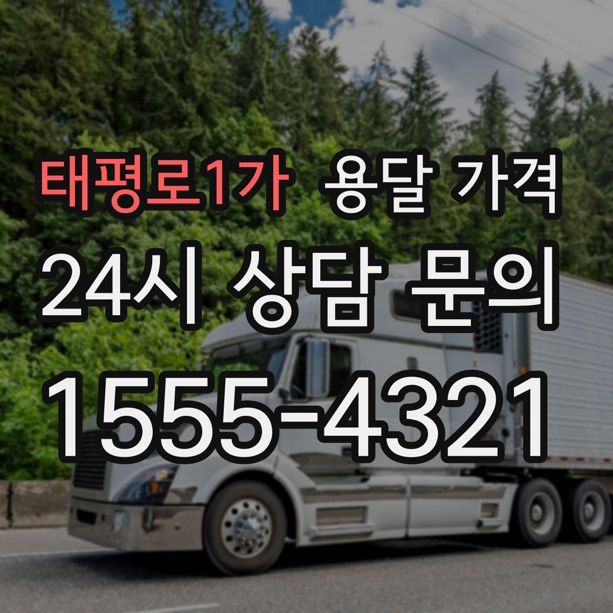 태평로1가 용달 가격 소량 화물 운송 기준 정리
