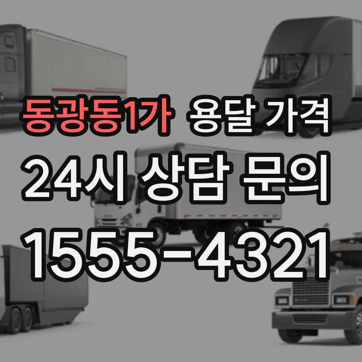 동광동1가 용달 가격 가구 많은 경우 체크해야 할 점