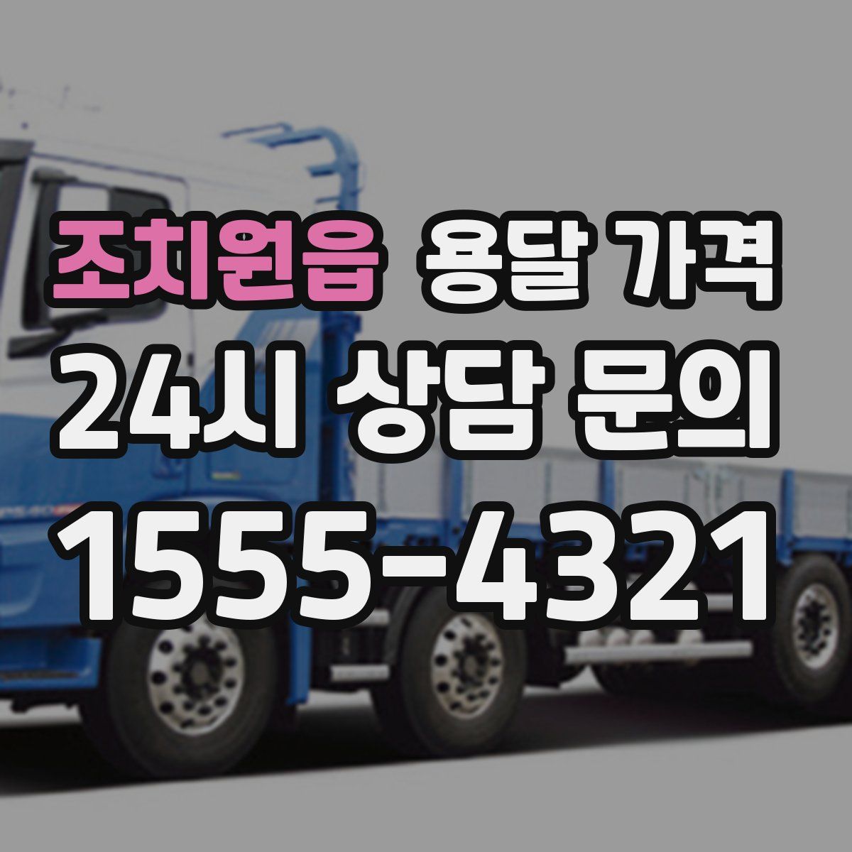 조치원읍 용달 가격