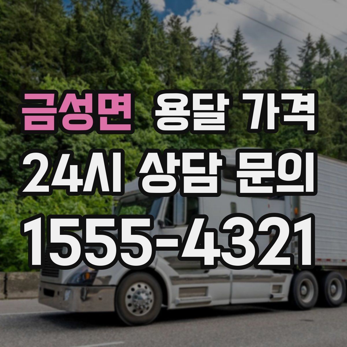 금성면 용달 가격 견적 요청 시 필요한 정보
