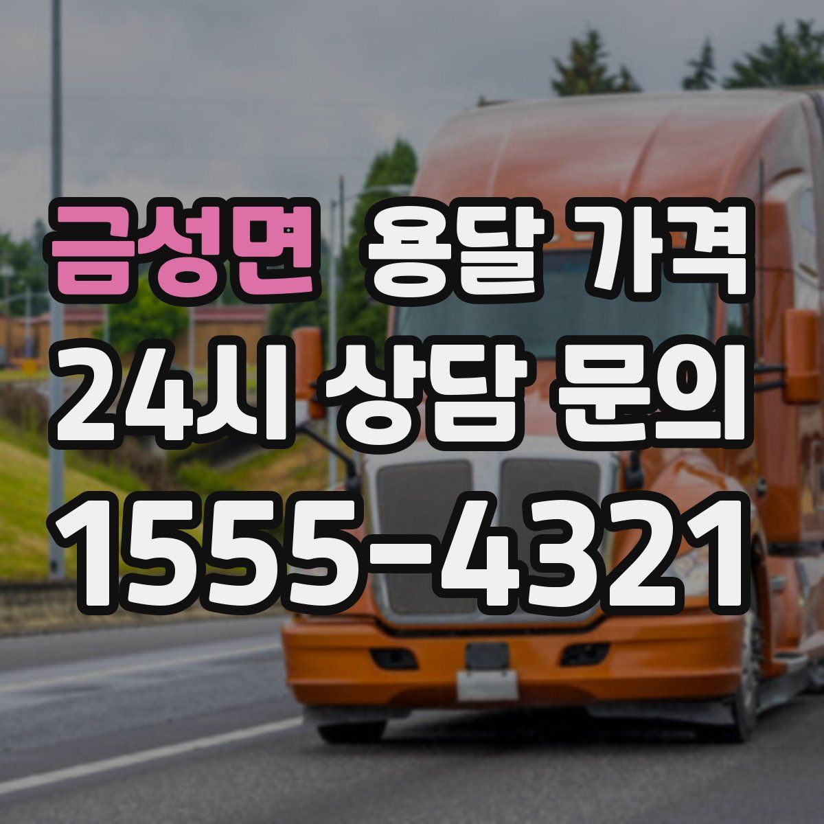 금성면 용달 가격