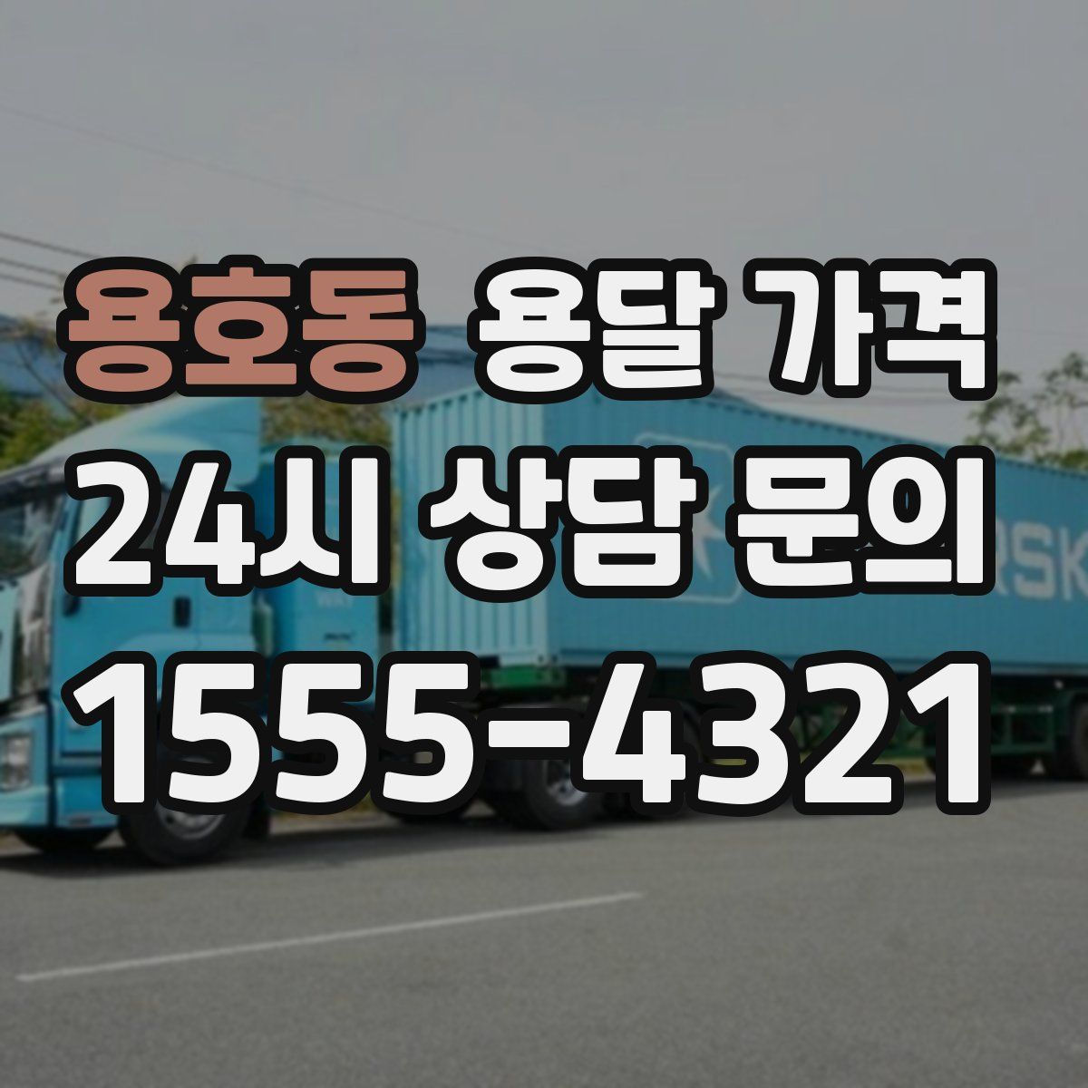 용호동 용달 가격