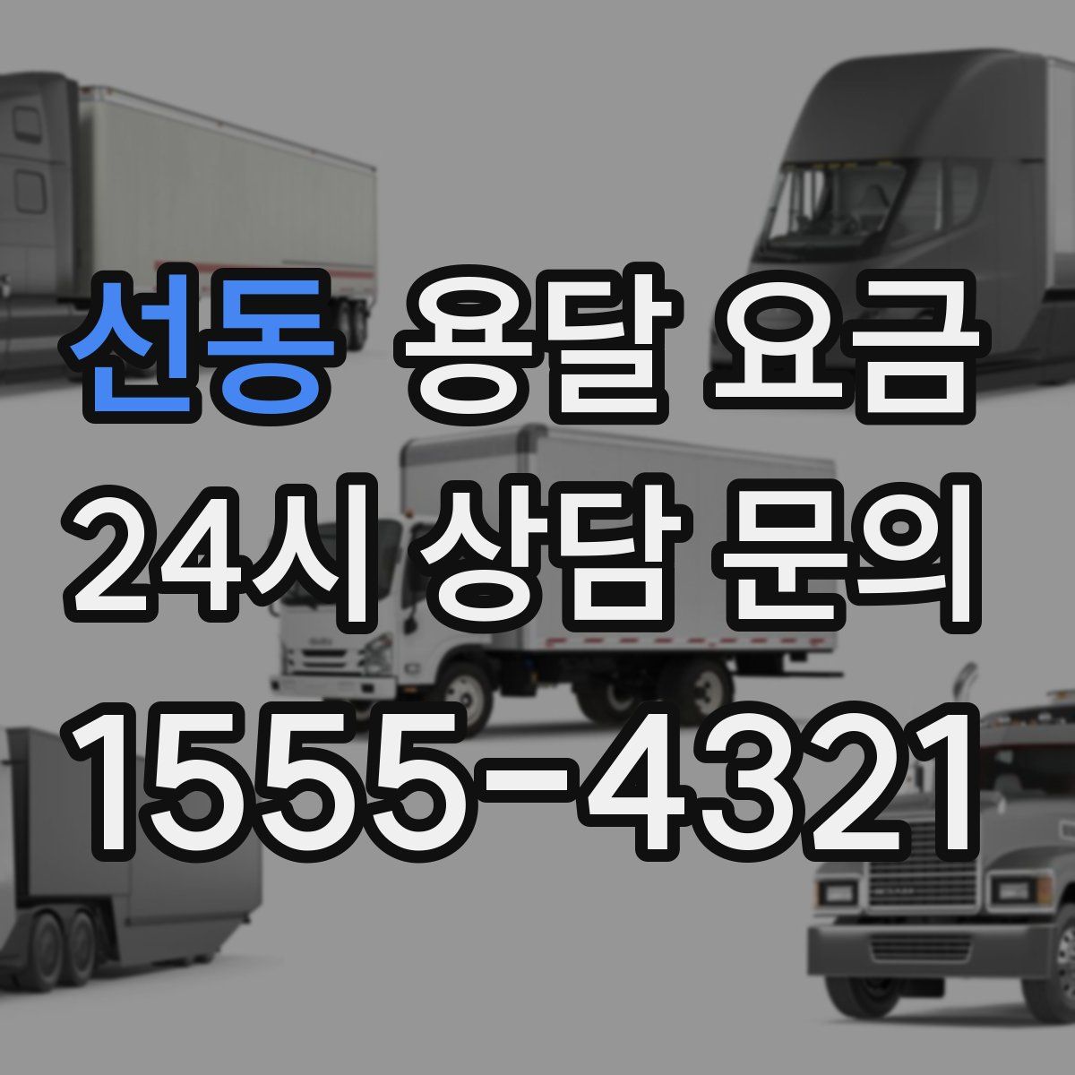 선동 용달 요금