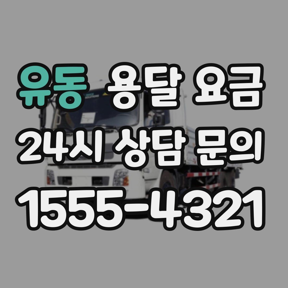 유동 용달 요금 사다리차 사용 시 비용 변화
