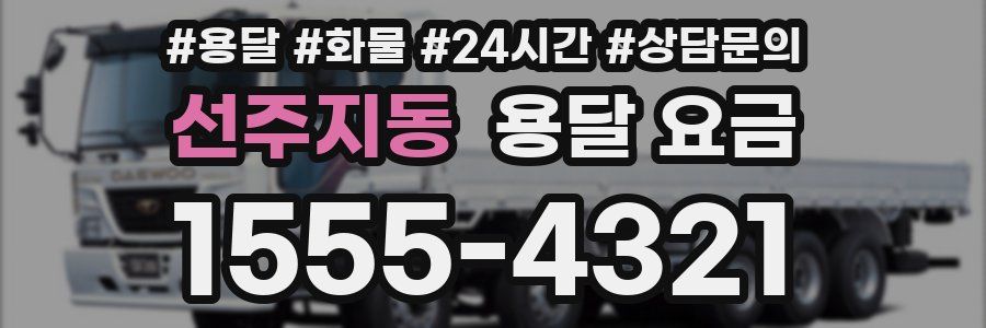 선주지동 용달 요금