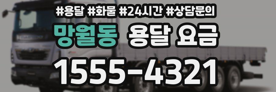 망월동 용달 요금